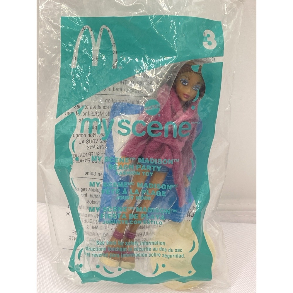 Vintage 2004 McDonalds Happy Meal Toy Barbie My Scene‎ Madison Beach Party #3